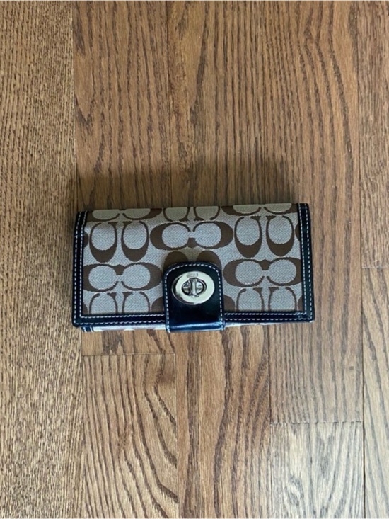 Coach Handbags - Coach Wallet - Tan and Black
